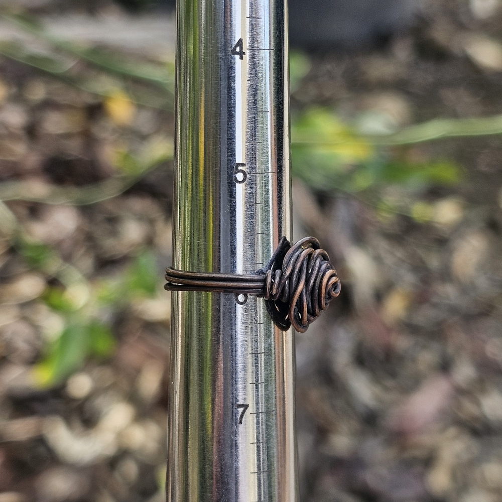 Copper Rose Ring - Picture 6 of 7